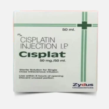 Cisplat 50mg Infusion – A platinum-based chemotherapy drug used for treating various cancers, including lung, ovarian, and bladder cancer. Available for export from Rizochem Pharmaceuticals.