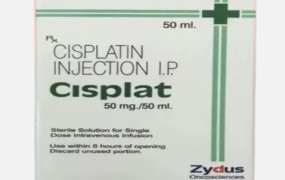 Cisplat 50mg Infusion – A platinum-based chemotherapy drug used for treating various cancers, including lung, ovarian, and bladder cancer. Available for export from Rizochem Pharmaceuticals.