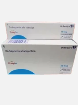 Cresp Onco 200mcg Injection – A darbepoetin alfa injection used to treat anemia in cancer patients undergoing chemotherapy. Available for export from Rizochem Pharmaceuticals.