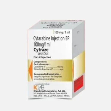 Cytarabine Cytraz 100mg Injection – A chemotherapy drug used for treating leukemia and other blood cancers. Available for export from Rizochem Pharmaceuticals.