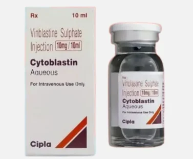 Cytoblastin 10mg Injection – A chemotherapy medication containing Vinblastine, used for treating Hodgkin’s lymphoma and other cancers. Available for export from Rizochem Pharmaceuticals.