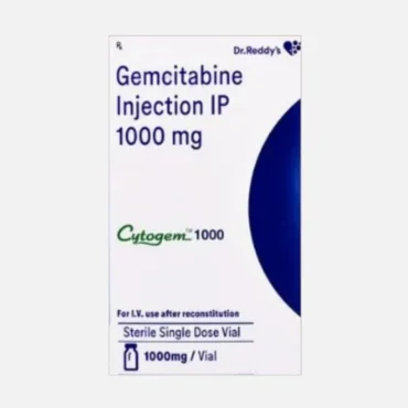 Cytogem 1gm Injection – A chemotherapy drug containing Gemcitabine, used for treating lung, pancreatic, breast, and other cancers. Available for export from Rizochem Pharmaceuticals.
