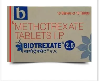 Biotrexate 2.5mg Tablet – Methotrexate medication for treating cancer, arthritis, and autoimmune conditions, available at Rizochem Pharmaceuticals Wholesaler & Exporter.