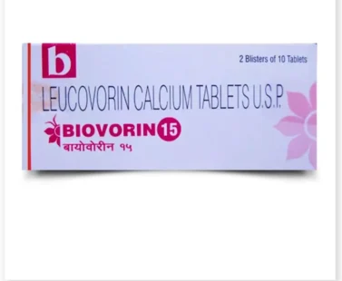 Biovorin 15mg Tablet - High-quality leucovorin calcium supplement by Rizochem Pharmaceuticals, used for cancer therapy support and folic acid deficiency treatment.