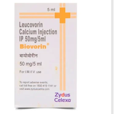 Biovorin 50mg Injection - High-quality leucovorin calcium injection used in chemotherapy and cancer treatment. Exported worldwide by Rizochem Pharmaceuticals Wholesaler & Exporter.