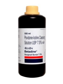 Betadine Surgical Scrub 7.5% 500ml by rizochem pharmaceuticals