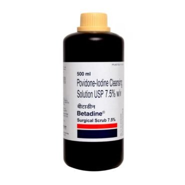 Betadine Surgical Scrub 7.5% 500ml by rizochem pharmaceuticals
