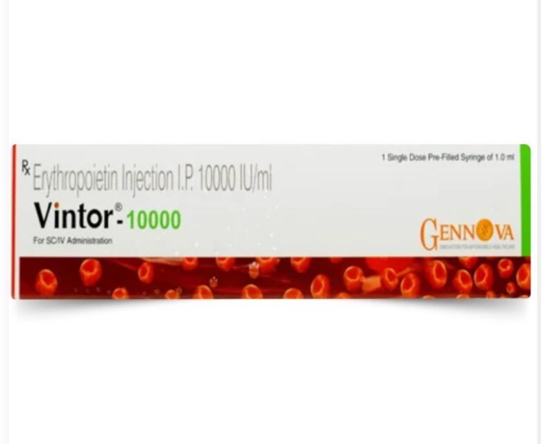 Vintor 10000IU Injection (Epoetin Alfa) by Rizochem pharmaceuticals