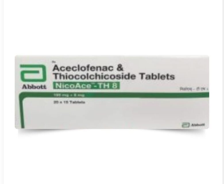 Nicoace TH 100mg/8mg Tablet by Rizochem pharmaceuticals