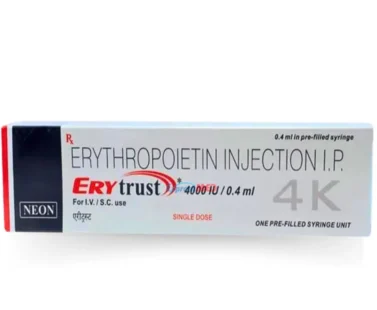 Erytrust 4000IU Injection (Epoetin Alfa) - Effective treatment for anemia. Available for wholesale and export.