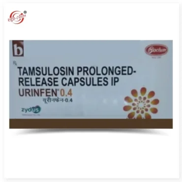 Urinfen- Tamsulosin 0.4mg Capsule - Treatment for benign prostatic hyperplasia (BPH), relieving urinary symptoms by relaxing prostate and bladder muscles.