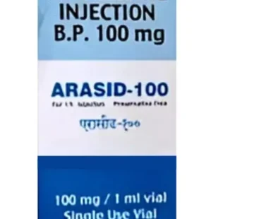 Arasid- Cytarabine 100mg Injection - Chemotherapy drug used to treat leukemia and other cancers by disrupting DNA synthesis in malignant cells.