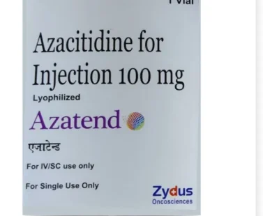 Azatend 100mg Injection – used in the treatment of myelodysplastic syndromes and certain cancers. Supplied by Rizochem Pharmaceuticals Wholesaler & Exporter.