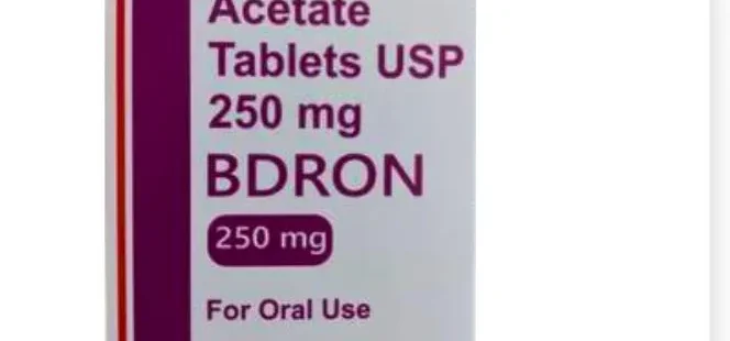 Bdron Abiraterone 250mg Tablet – Rizochem Pharmaceuticals Wholesaler & Exporter, used for prostate cancer treatment, available for global export.