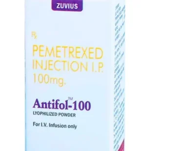 Antifol 100mg Injection - Chemotherapy medication used to treat various cancers by inhibiting folic acid pathways, preventing cancer cell growth.