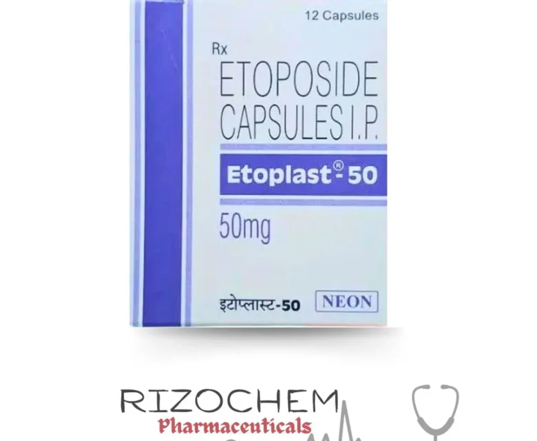 Etoplast Etoposide 50mg Capsule - Quality Medication from Rizochem Pharmaceuticals.