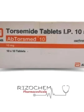 Rizochem Pharmaceuticals Wholesaler & Exporter - Torasemide Abtorsmed 10 Tablet, a loop diuretic for effective management of hypertension and edema.