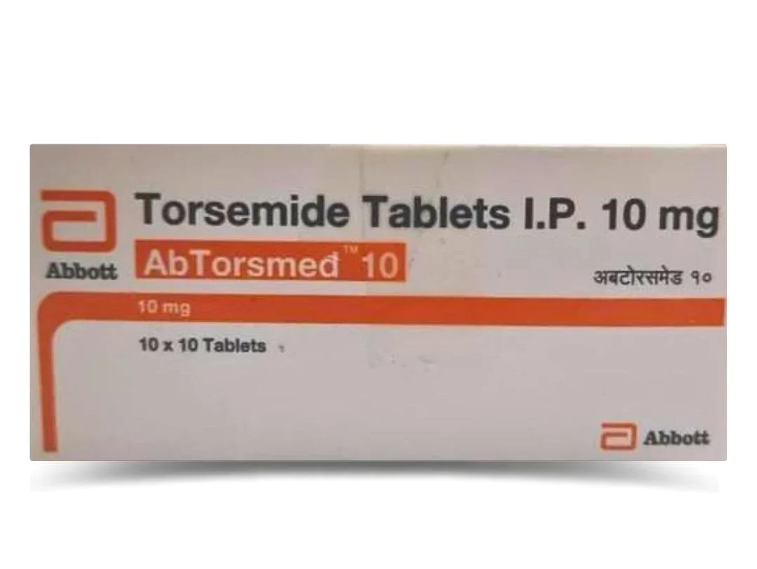 Rizochem Pharmaceuticals Wholesaler & Exporter - Torasemide Abtorsmed 10 Tablet, a loop diuretic for effective management of hypertension and edema.