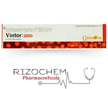 Vintor 2000IU Injection (Epoetin Alfa) - Quality Medication from Rizochem Pharmaceuticals.