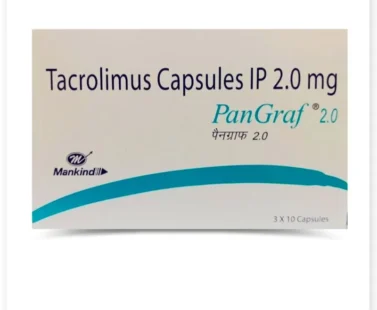 Pangraf 2mg Capsule - Immunosuppressant medication used to prevent organ transplant rejection by reducing immune response.