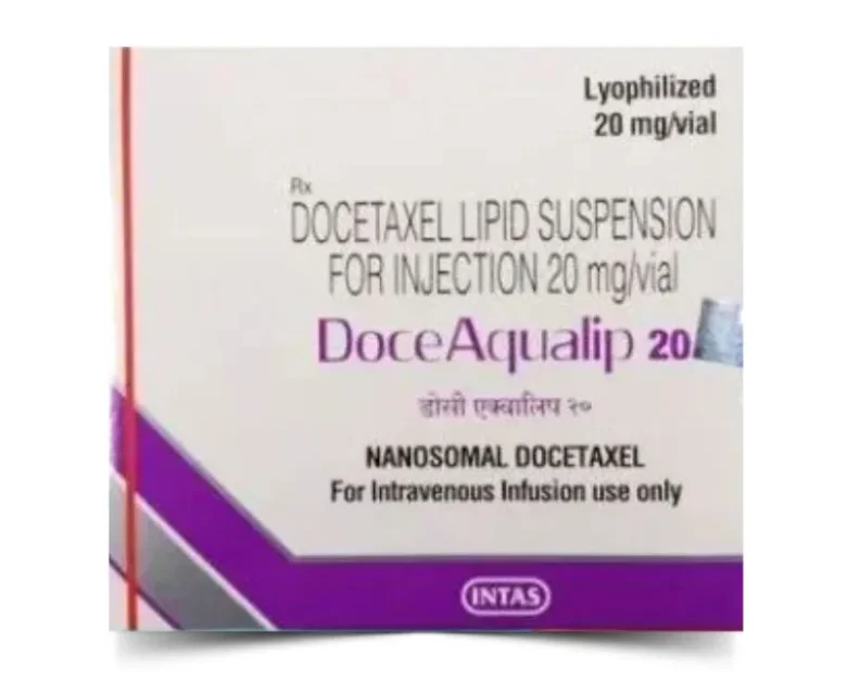 Doceaqualip - Docetaxel 20mg Injection—effective chemotherapy drug from Rizochem Pharmaceuticals. Global export available. Send query now!