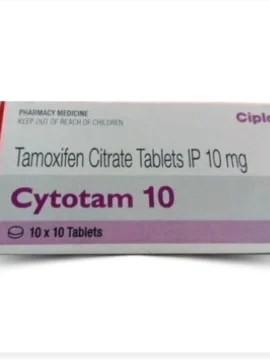 Cytotam Tamoxifen 10mg Tablet – A hormone therapy medication used for treating and preventing breast cancer. Available for export from Rizochem Pharmaceuticals.