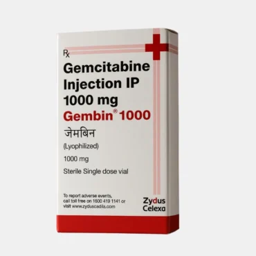 Gemcitabine 1gm Injection – Anticancer chemotherapy drug used in the treatment of various cancers including pancreatic, lung, and breast cancer, supplied by Rizochem Pharmaceuticals Wholesaler & Exporter.