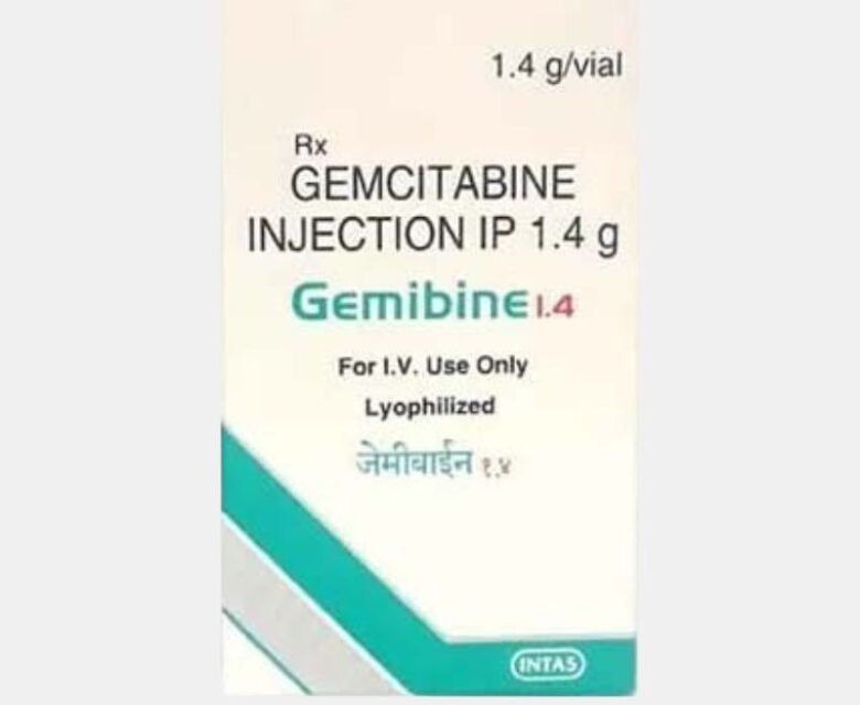 Gemcitabine 1400mg Injection – Anticancer medication used in the treatment of pancreatic, lung, breast, and ovarian cancers, offered by Rizochem Pharmaceuticals Wholesaler & Exporter