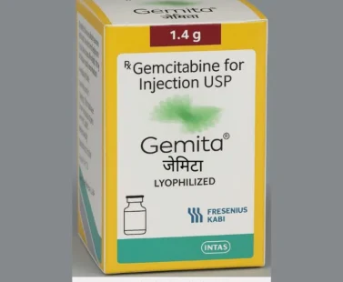 Gemcitabine 1400mg Injection – High-strength anticancer chemotherapy medication used in the treatment of various cancers, offered by Rizochem Pharmaceuticals