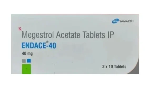 Endace 160 Tablet – Contains Megestrol Acetate, used for treating hormone-sensitive cancers like breast and endometrial cancer, as well as appetite loss in certain conditions. Available for export from Rizochem Pharmaceuticals.