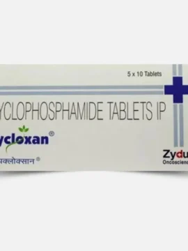 Cycloxan Cyclophosphamide 50mg Tablet – A chemotherapy drug used for treating leukemia, lymphoma, and other cancers. Available for export from Rizochem Pharmaceuticals.