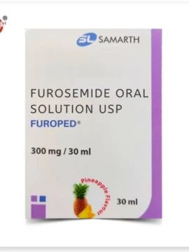 Furoped Oral Solution Pineapple flavor by Rizochem Pharmaceuticals, a diuretic solution used to manage fluid retention and swelling, available for global export.