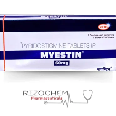 Myestin Pyridostigmine 60mg Tablet - Quality Medication from Rizochem Pharmaceuticals.