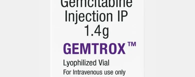 Gemcitabine 1.4g Injection – A cytotoxic chemotherapy drug used to treat cancers such as pancreatic, lung, breast, and ovarian cancer, available from Rizochem Pharmaceuticals Wholesaler & Exporter.”
