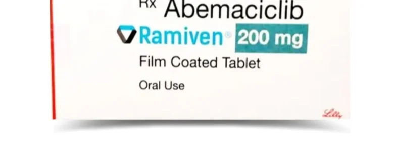 Abemaciclib 200mg Tablet by Rizochem Pharmaceuticals - cancer treatment medication targeting breast cancer cell growth.