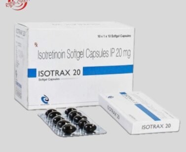 Isotretinoin 20mg Softgel Capsule: Oral medication for severe acne treatment; reduces oil production, unclogs pores, and minimizes inflammation.