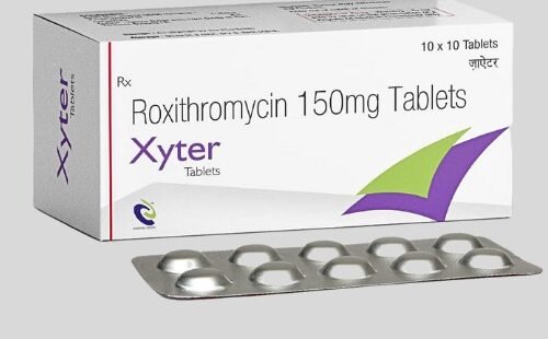 Introducing Xyter Tablet - Your Comprehensive Solution with Roxithromycin 150mg. Discover the power of advanced pharmaceutical technology for effective and targeted results. Unlock a new level of health with Xyter Tablet, delivering the trusted benefits of Roxithromycin 150mg for optimal well-being.