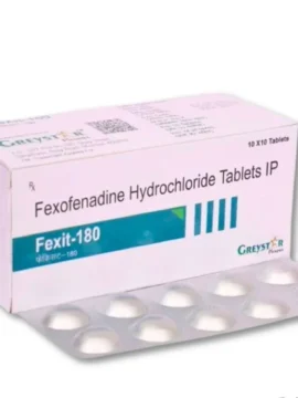 Fexit 180mg Tablet - Effective Allergy Relief from Rizochem Pharmaceuticals.