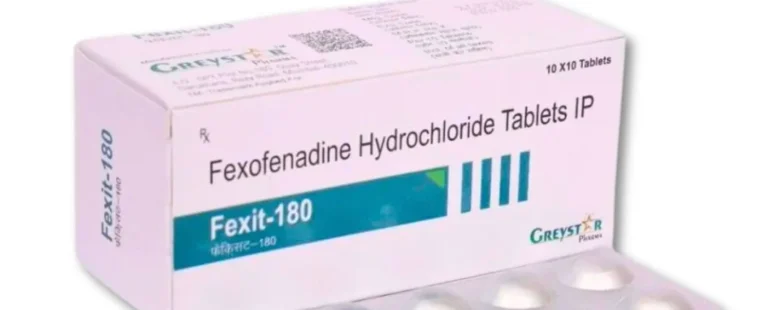 Fexit 180mg Tablet - Effective Allergy Relief from Rizochem Pharmaceuticals.