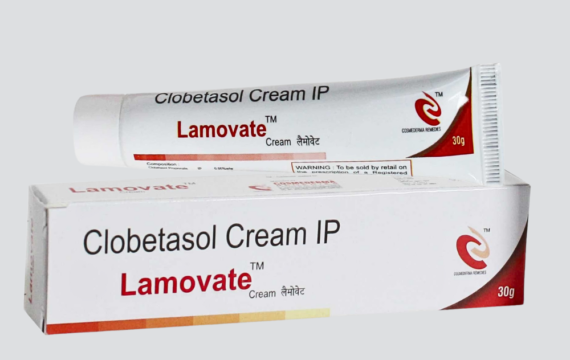 Lamovate Cream - a skincare product designed to promote skin health and radiance. The packaging features the brand name and logo, signaling a solution for skincare needs."