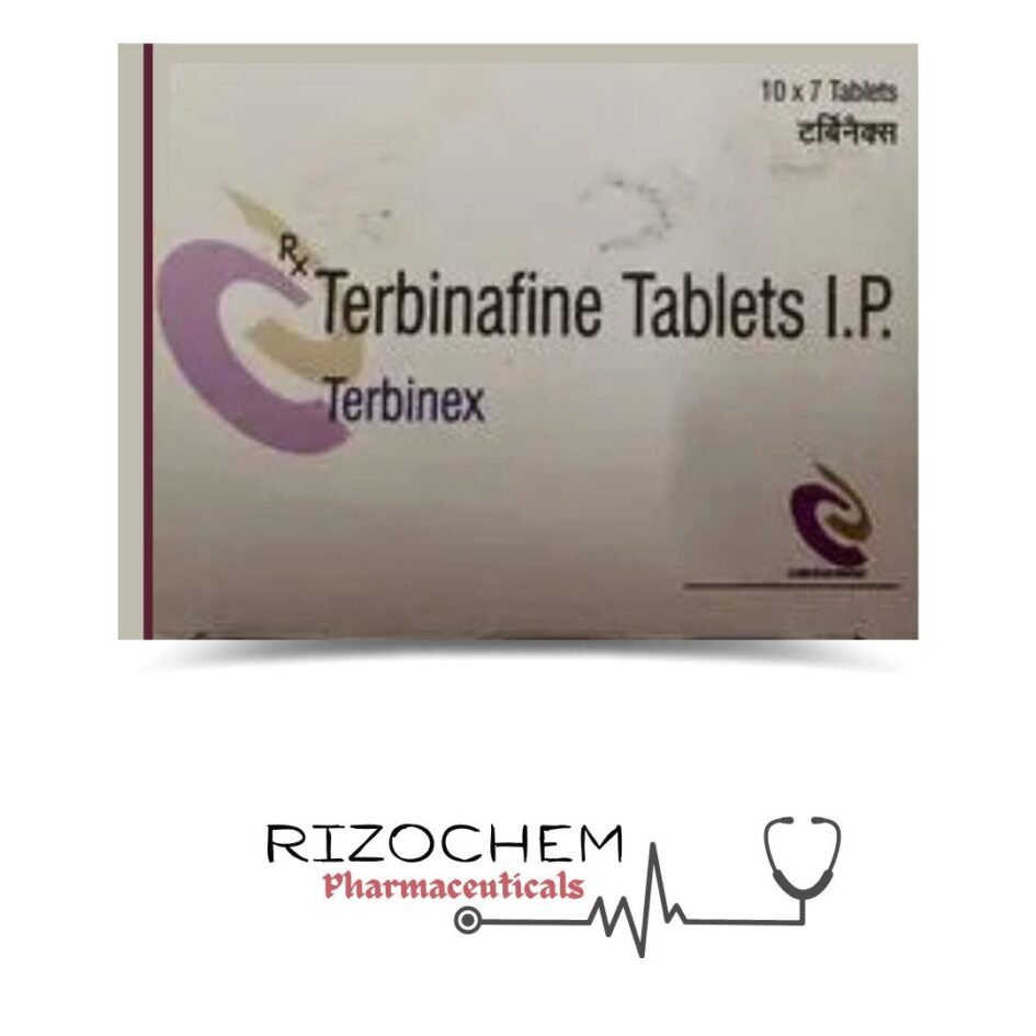 Terbinex Tablet (Terbinafine 250mg) - Antifungal Medication by Rizochem Pharmaceuticals