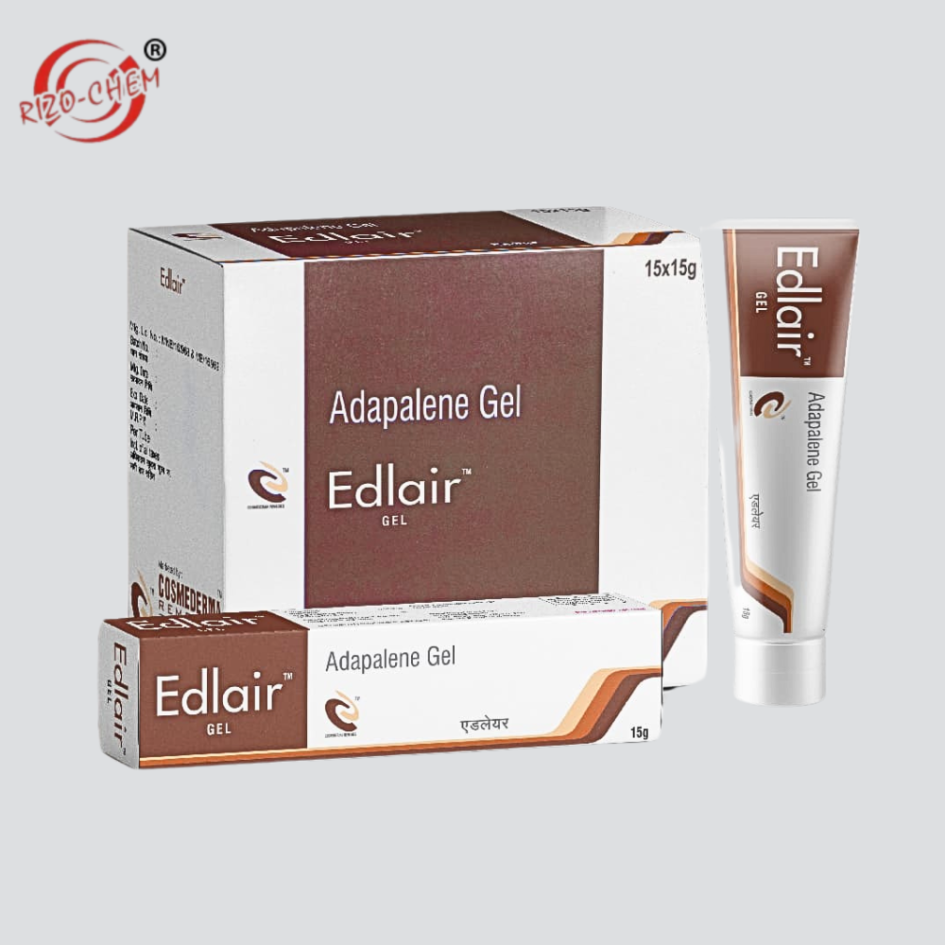 Edlair Cream with Adapalene (0.1%) - Dermatologist-recommended skincare for a radiant complexion.