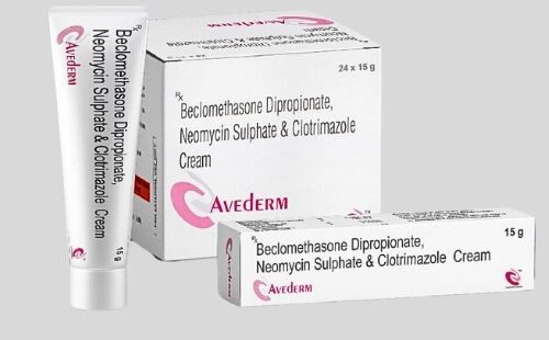 Avederm Cream - a skincare product in a white tube with blue label, promoting hydration and nourishment for healthy skin.