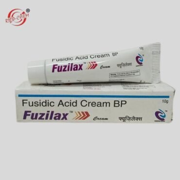 Image: Fuzilax 2% Cream tube with label. Cream designed for topical use. Intended for skin conditions. Consult healthcare professional for usage guidance.