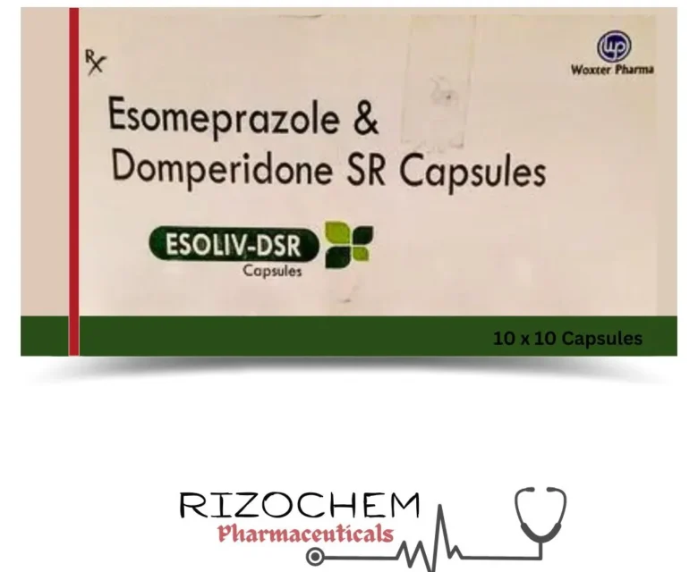 Esoliv DSR 30mg/40mg Capsule - Rizochem Pharmaceuticals Wholesaler & Exporter