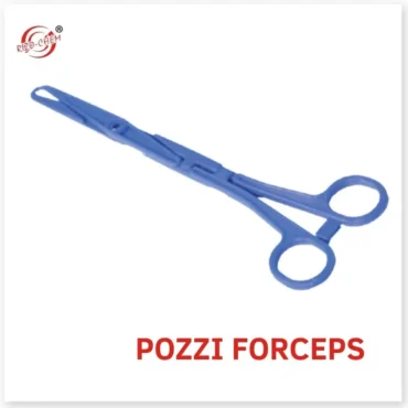 Pozzi Forceps - High-quality surgical instrument by Rizochem Pharmaceuticals Wholesaler & Exporter, designed for precision in gynecological procedures.