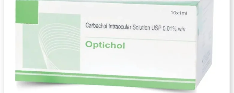 Carbachol Intraocular Solution 1% - a sterile ophthalmic solution used for intraocular pressure reduction in patients with glaucoma or ocular hypertension. Clear liquid in a 15 ml bottle, featuring a precision dropper for accurate application.