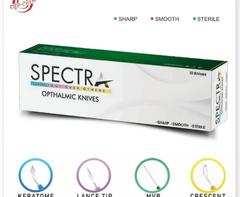 Microsurgical Knives (Spectra)' by Rizochem Pharmaceuticals Wholesaler & Exporter: High-precision Microsurgical Knives (Spectra) for surgical procedures, designed for enhanced control and accuracy in delicate operations