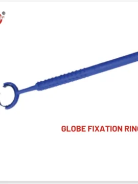 Globe Fixation Ring - Precision ophthalmic surgical tool by Rizochem Pharmaceuticals Wholesaler & Exporter, designed for accurate eye stabilization during procedures.