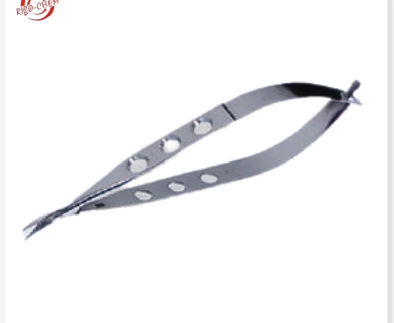 High-quality Corneal Scissors for precise eye surgery, offered by Rizochem Pharmaceuticals Wholesaler & Exporter. Designed for accuracy and durability in ophthalmic procedures.